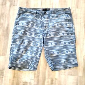 Union Pacific Northwest Outdoor Cargo Shorts 36 R mens‎ Blue graphic print
